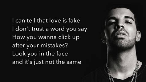 false love lyrics drake